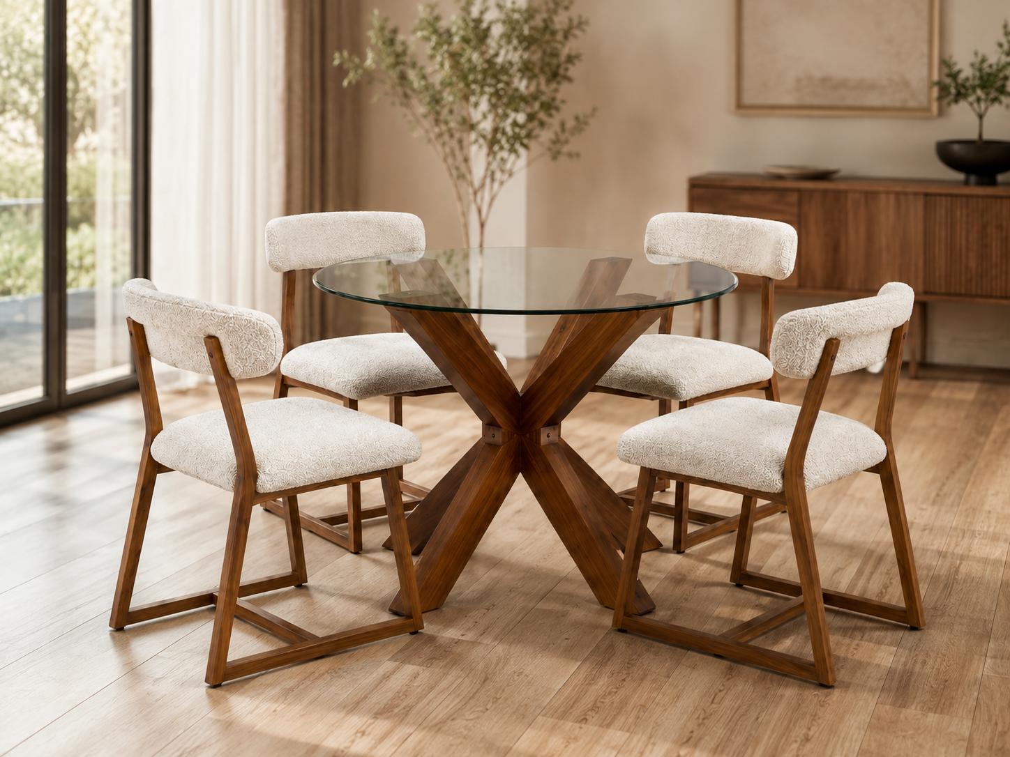 comedor en cristal seul